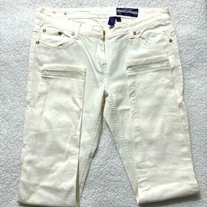 Skinny jeans for women, girls with 34” waist in light cream/off white colour